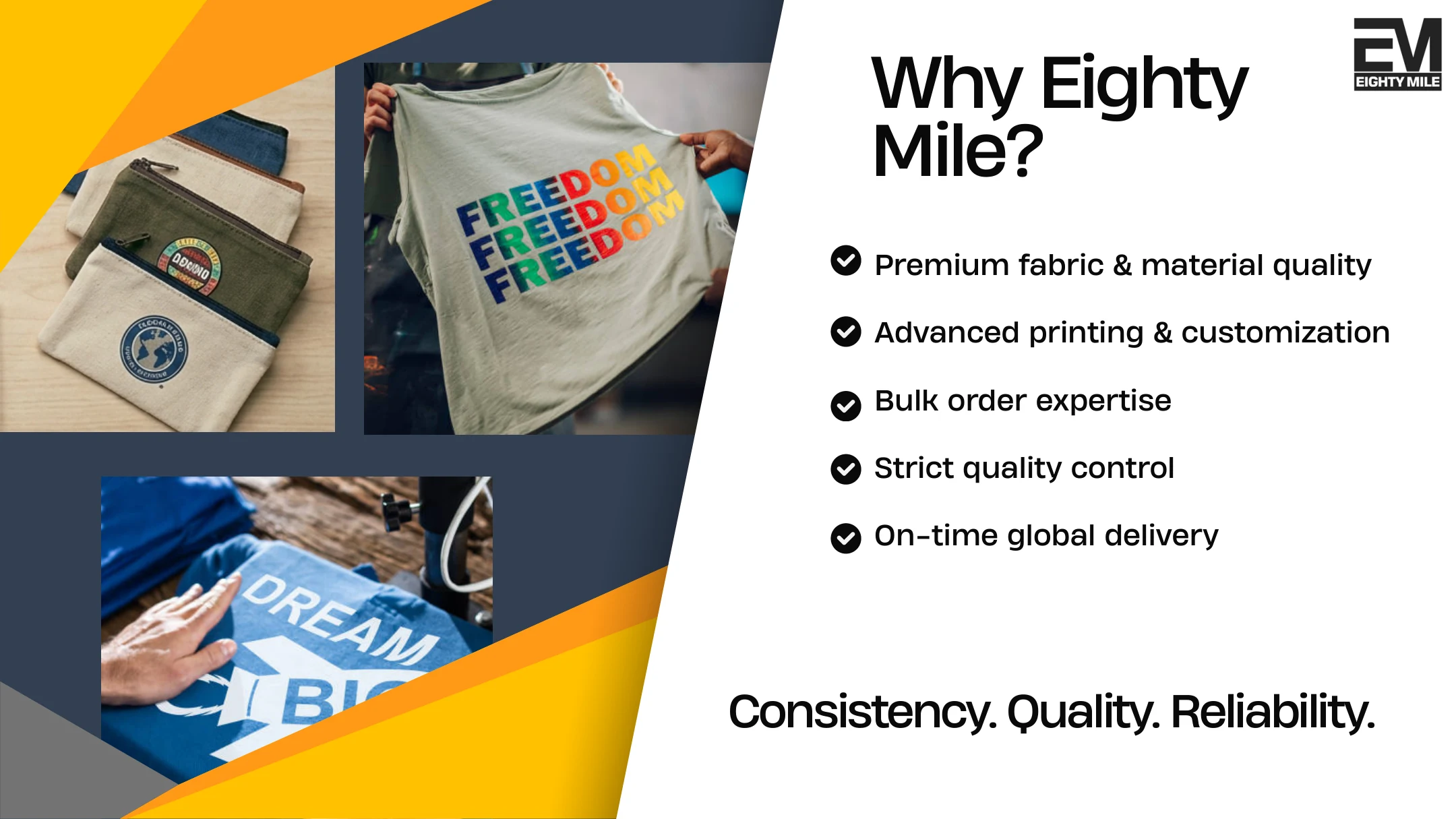 Why choose Eighty Mile Merch